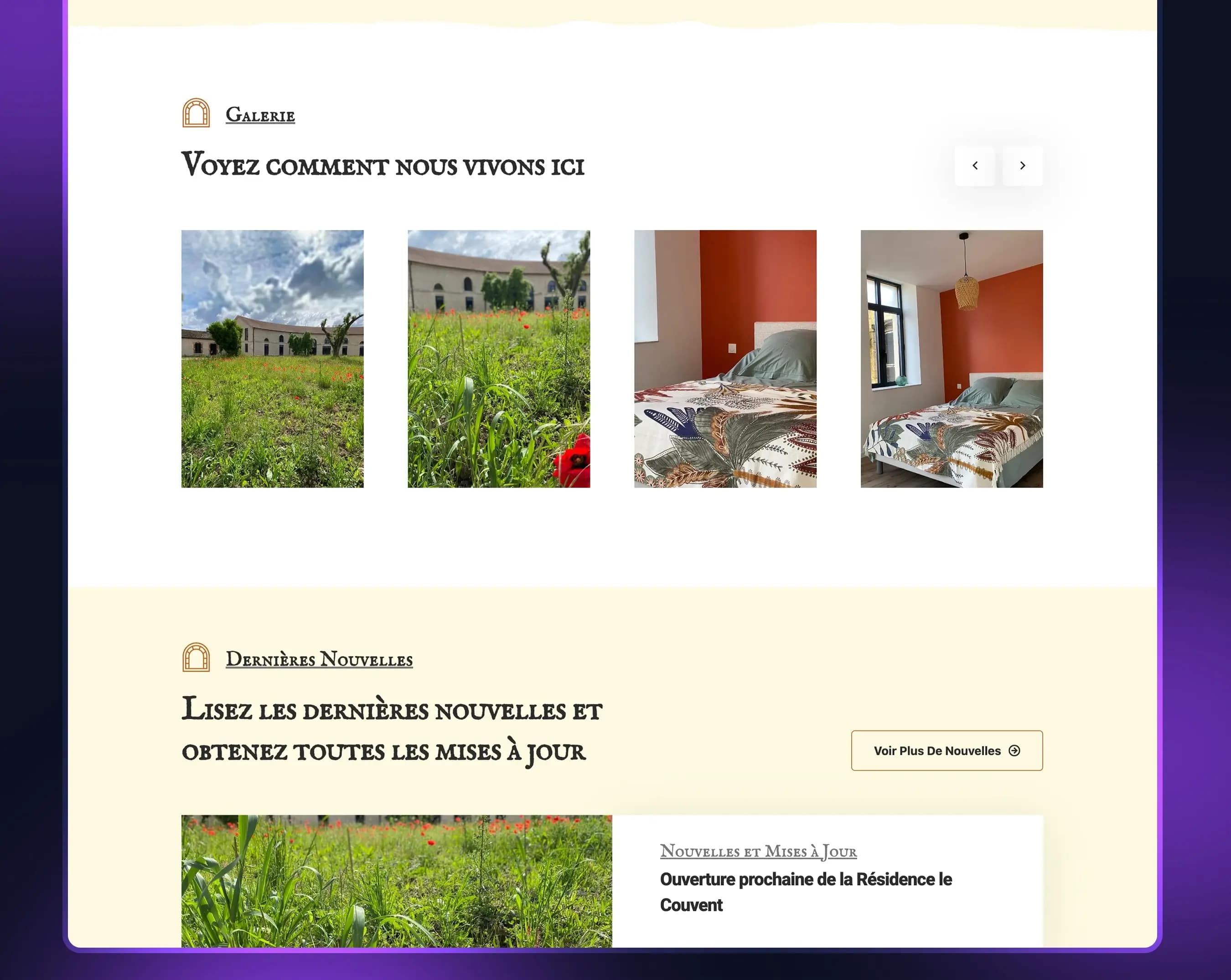 A Dynamic and Regularly Updated News Section